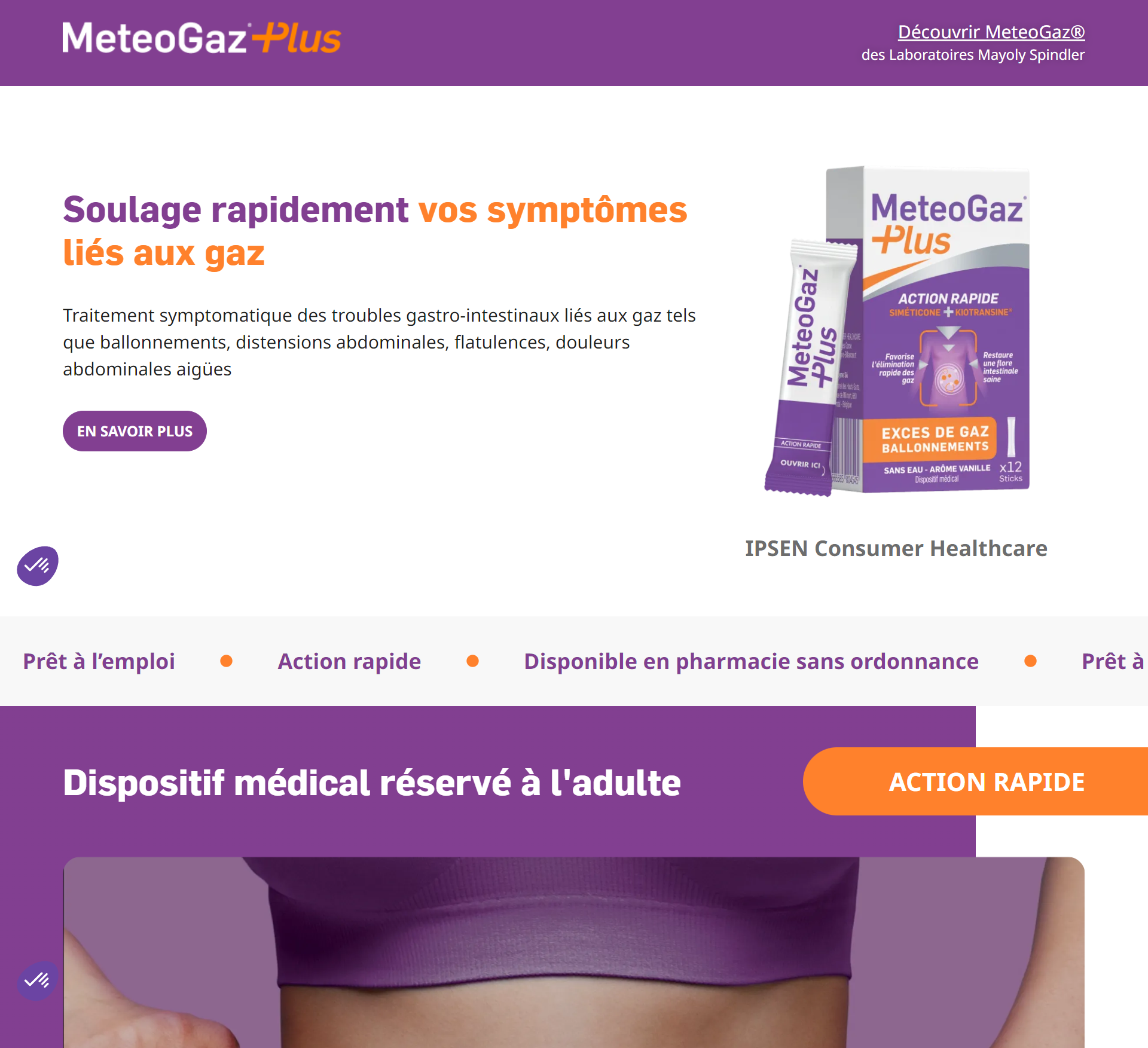 Visual of a concept of web site for MeteoGaz, french company